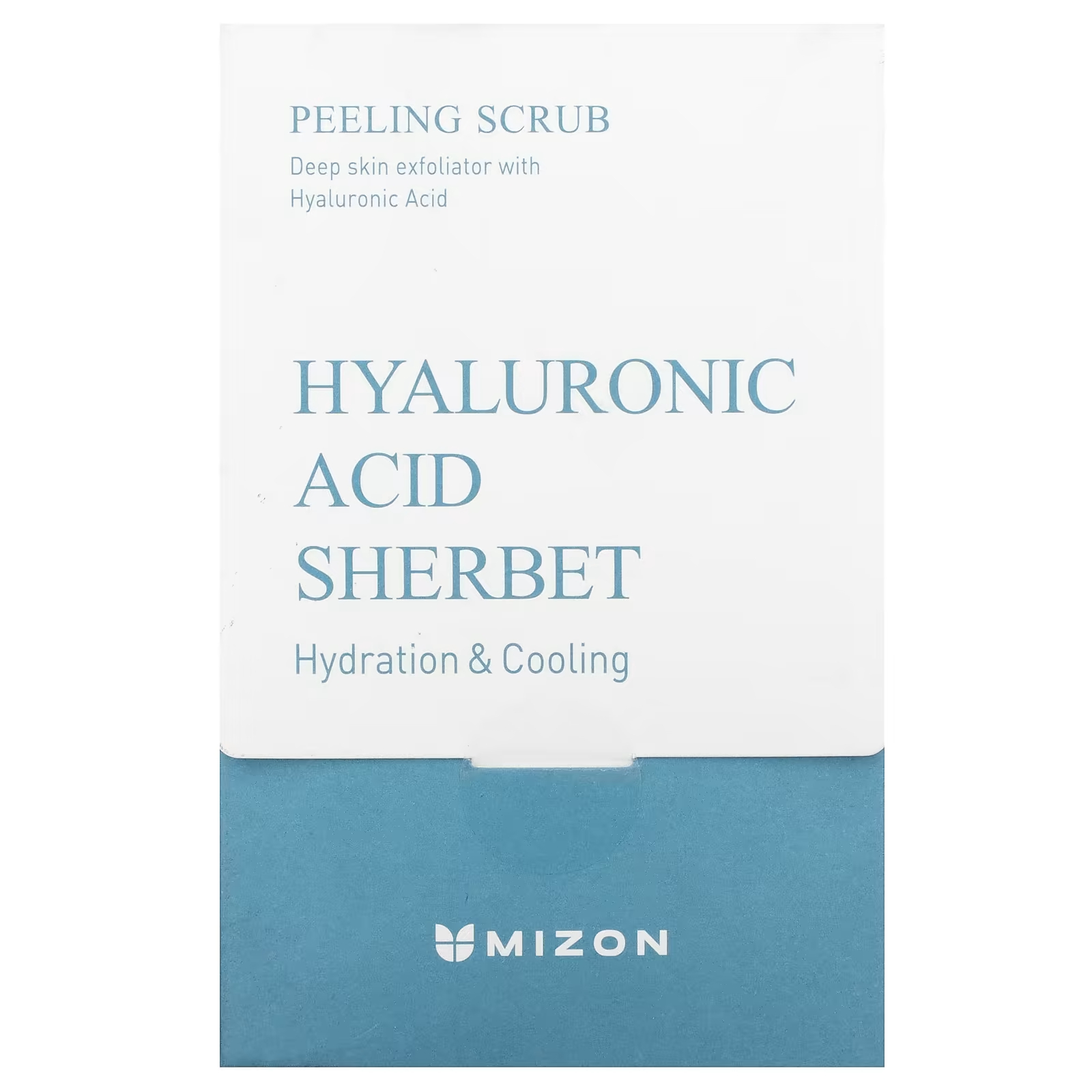 Mizon Peeling Scrub Hyaluronic Acid Sherbet 40 пакетов (7,0 унций) каждый пенка для глубокого очищения mizon hyaluronic acid sherbet 5 29 унций 150 г