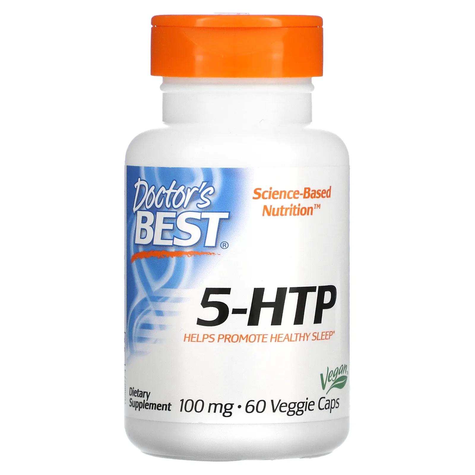 Doctor's Best 5-HTP 100 мг 60 вегетарианских капсул doctor s best 5 htp 100 mg