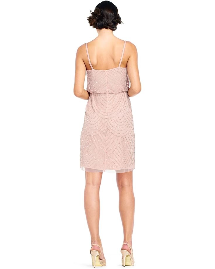 

Платье Adrianna Papell Blouson Bead Dress, цвет Blush