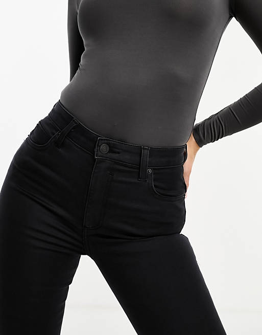 Черные моделирующие джинсы скинни ASOS DESIGN Hourglass
