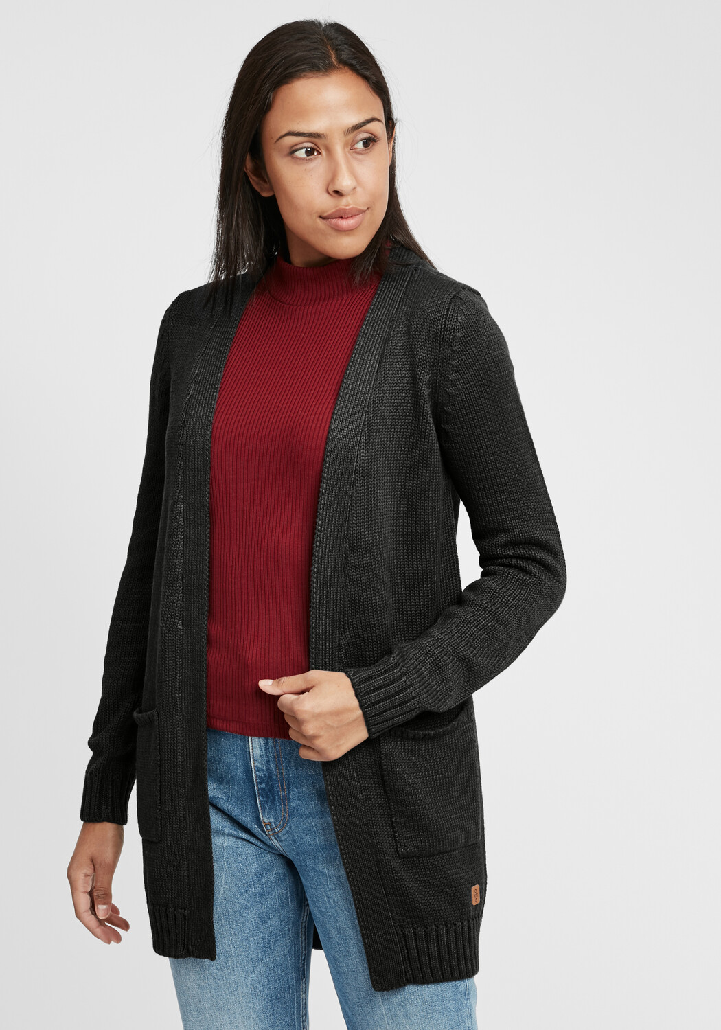 

Кардиган Oxmo Strickjacke, черный