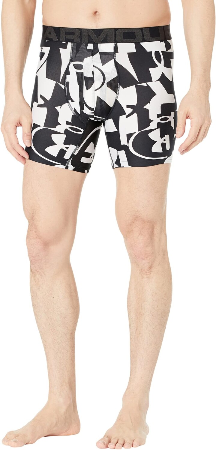 

Трусы Tech 6'' Boxerjock Single Seasonal Under Armour, цвет White/Jet Gray 1
