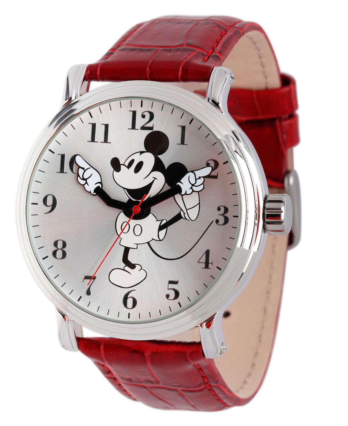 

Мужские блестящие серебряные винтажные часы Disney с Микки Маусом из сплава ewatchfactory