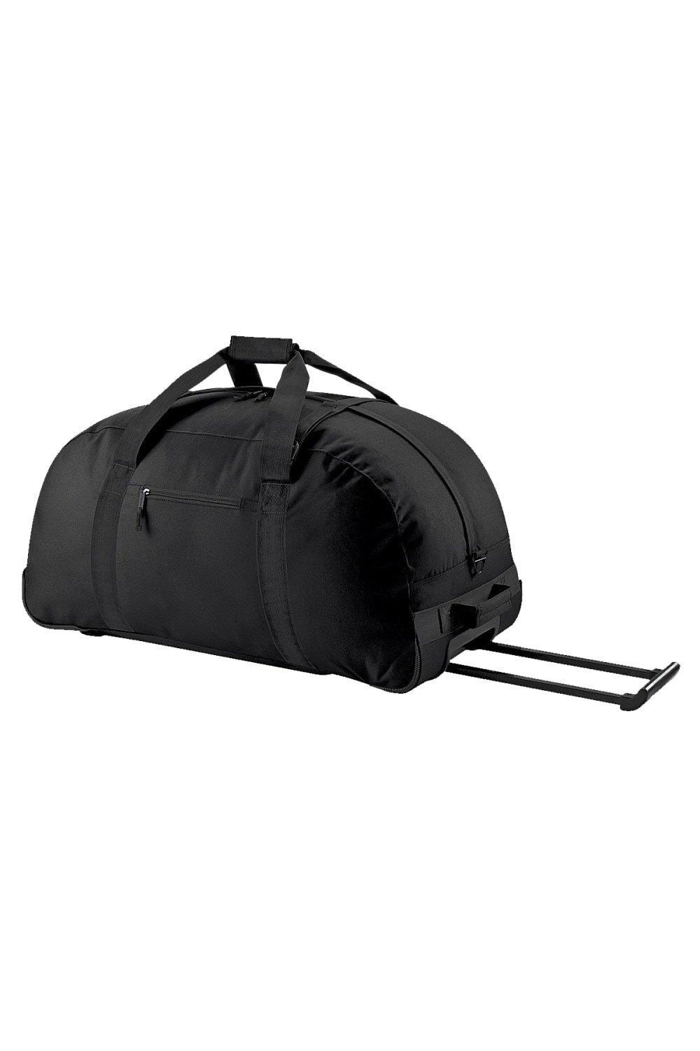 цена Дорожная сумка на колесиках/спортивная сумка (105 литров) Bagbase, черный