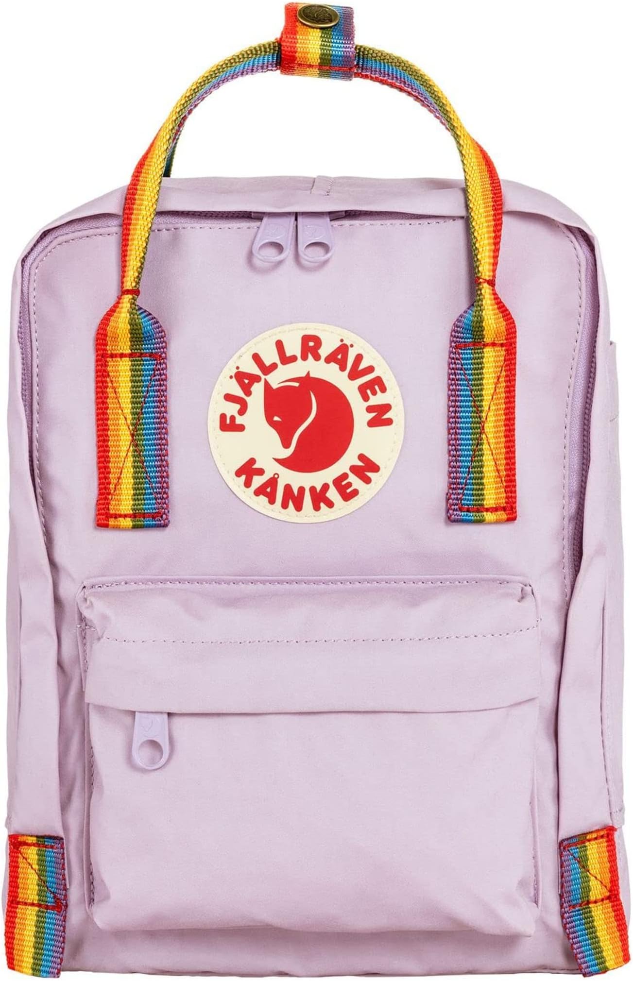 Рюкзак Kanken Rainbow Mini Fjällräven, цвет Pastel Lavender/Rainbow