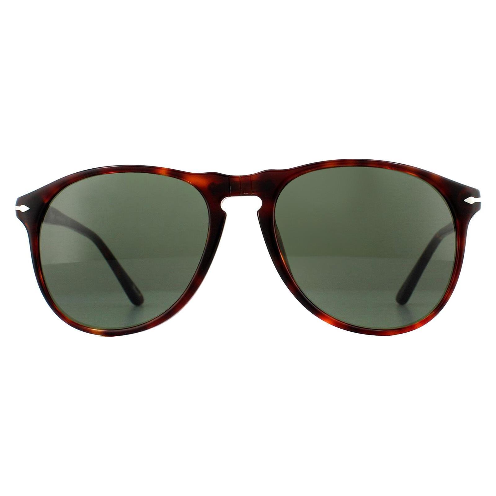 Круглые солнцезащитные очки серого цвета Гавана Persol, коричневый