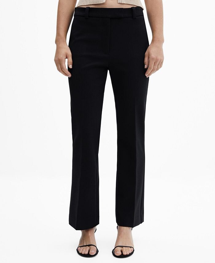 

Женский расклешенный брючный костюм MANGO, цвет Black