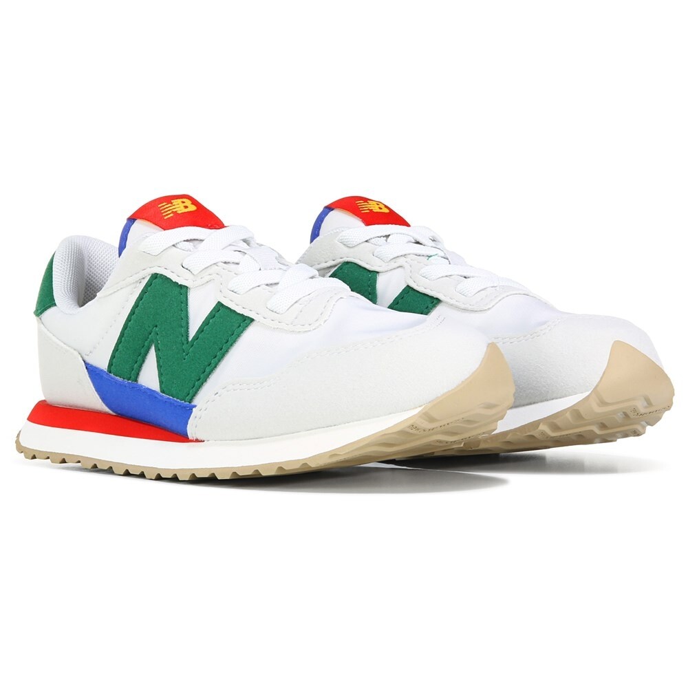 

Детские кроссовки без шнуровки 237 в стиле ретро Little Kid New Balance, серый