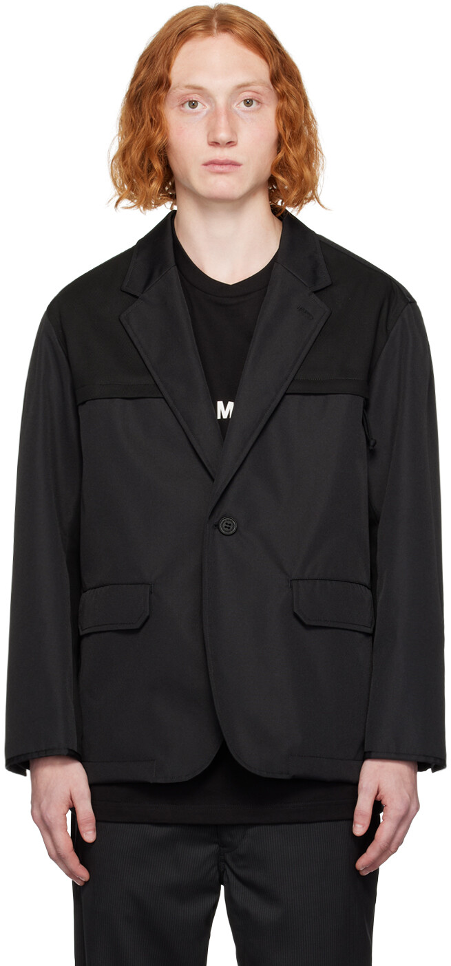 

Черный пиджак со вставками Comme des Garçons