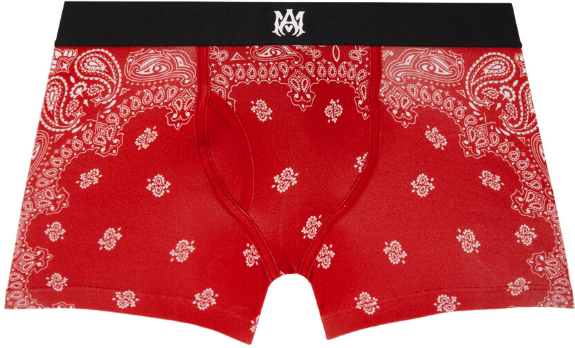 

Красные боксеры-банданы AMIRI