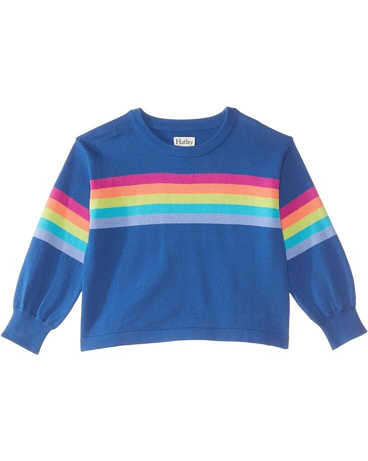 

Свитер Hatley Groovy Stripes Pullover Sweater, синий