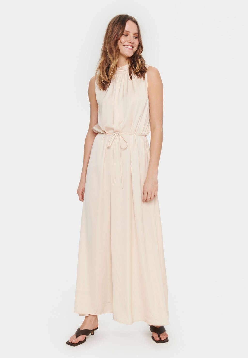 

Длинное платье Saint Tropez, бежевый меланж