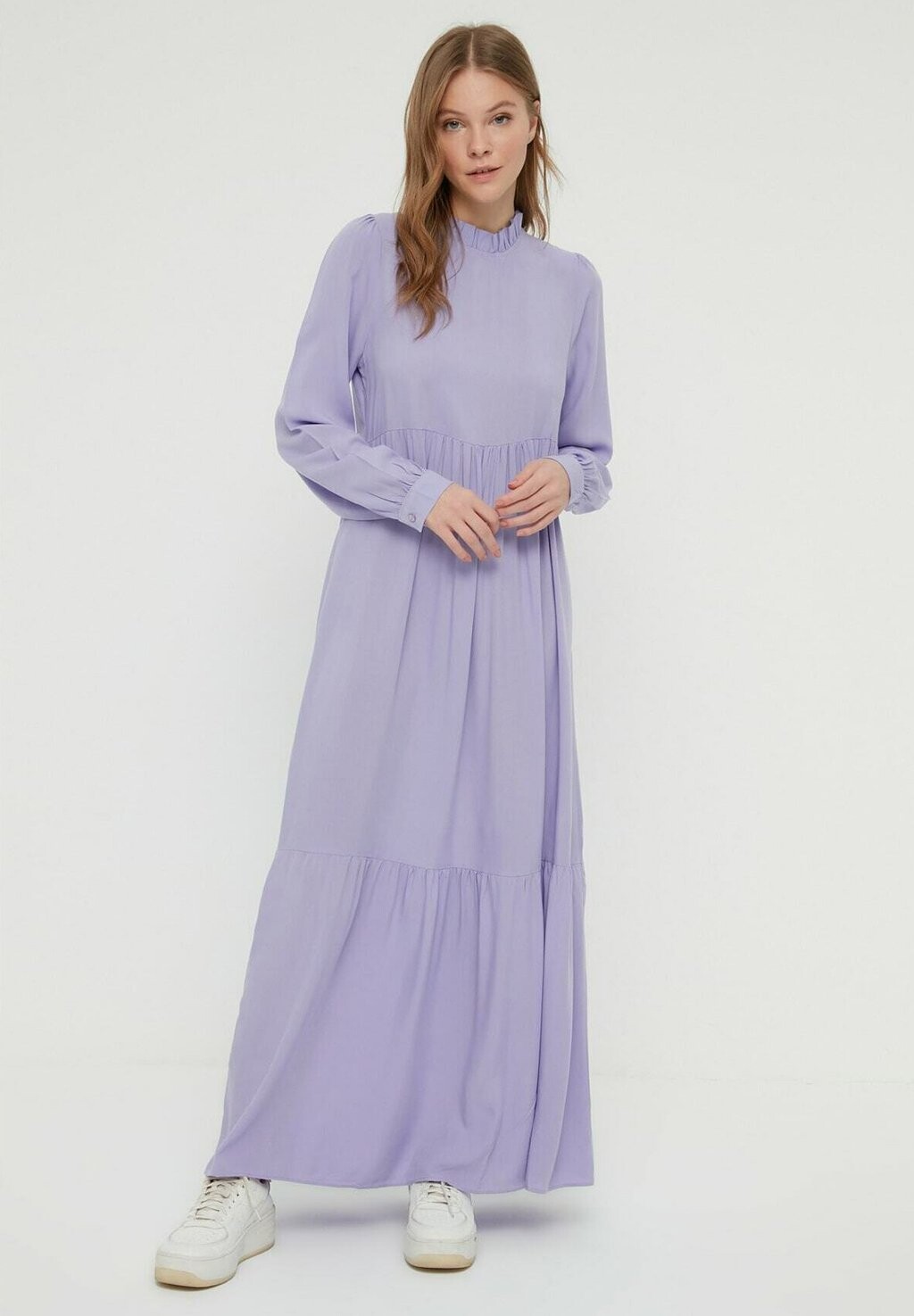 

Длинное платье Trendyol Modest, фиолетовый
