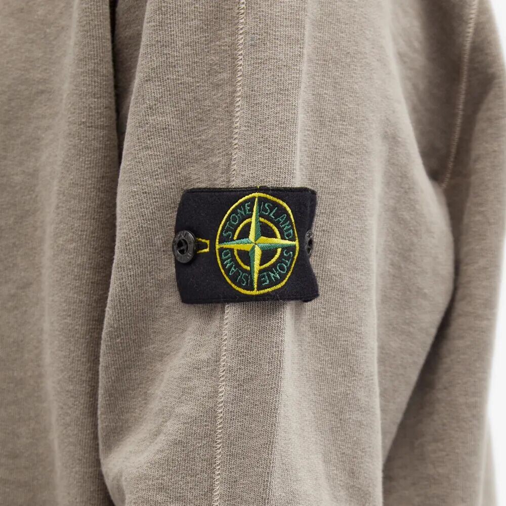 

Stone Island Окрашенный в одежде свитшот Malfile Crew, серый