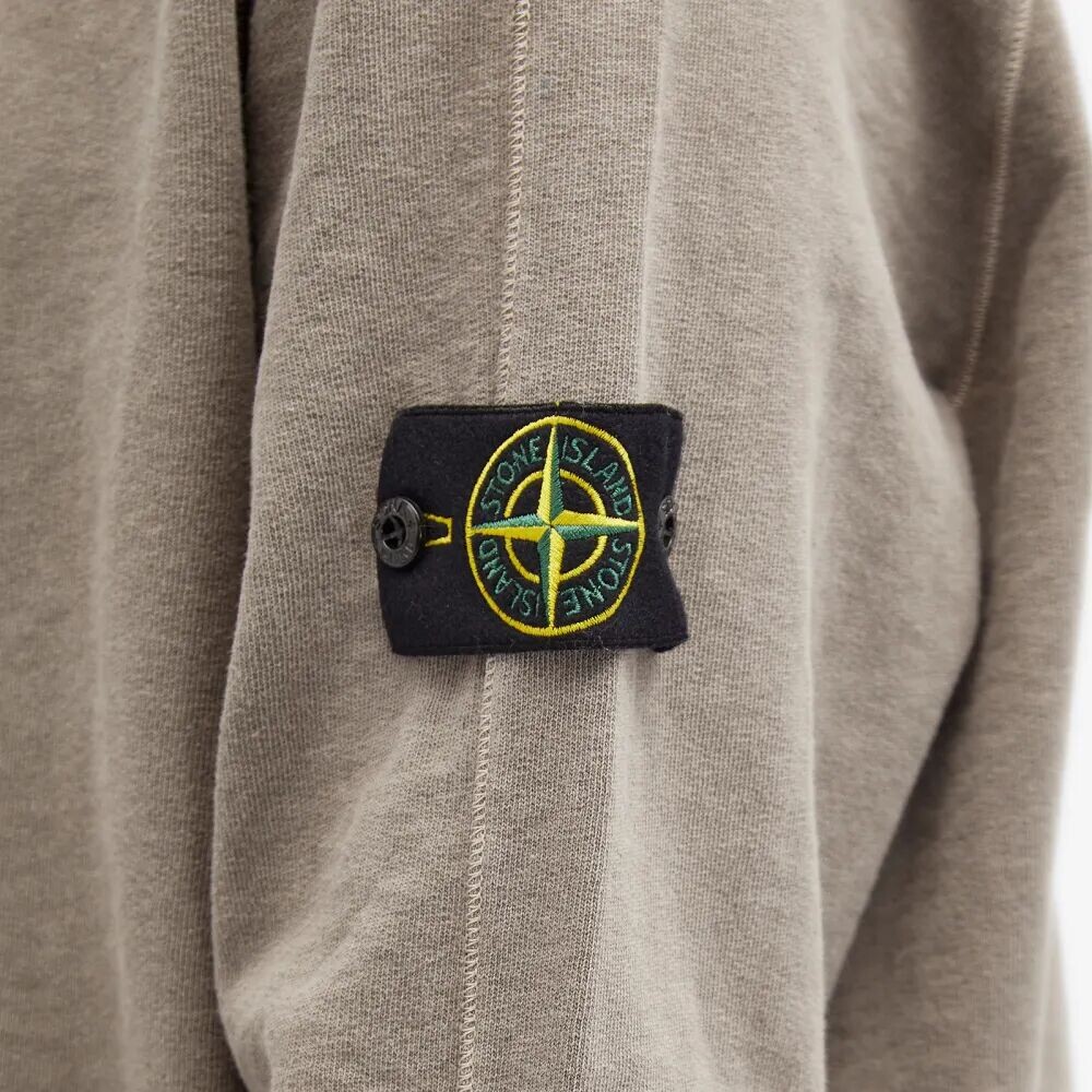 Stone Island Окрашенный в одежде свитшот Malfile Crew, серый