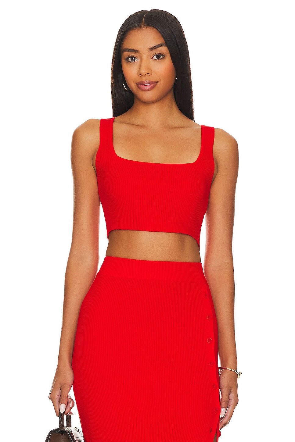 

Топ LITA by Ciara True Rib Crop, цвет Fiery Red