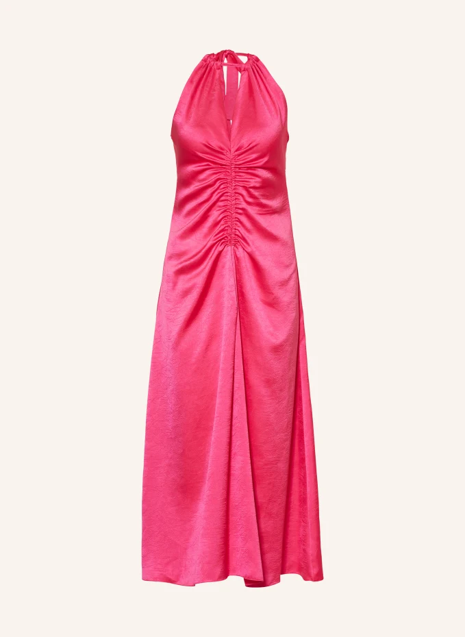Атласное платье Sandro, розовый
