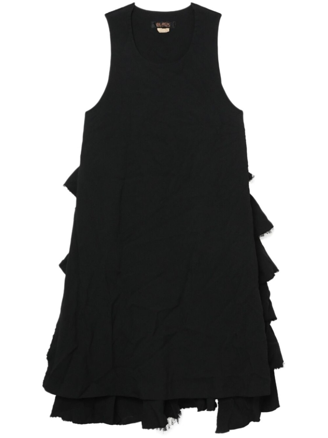 

Black Comme Des Garçons платье миди с оборками, черный