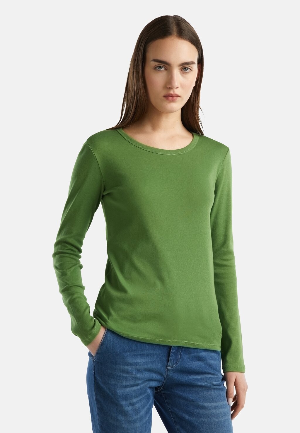

Топ с длинными рукавами LONG SLEEVES United Colors of Benetton, цвет green
