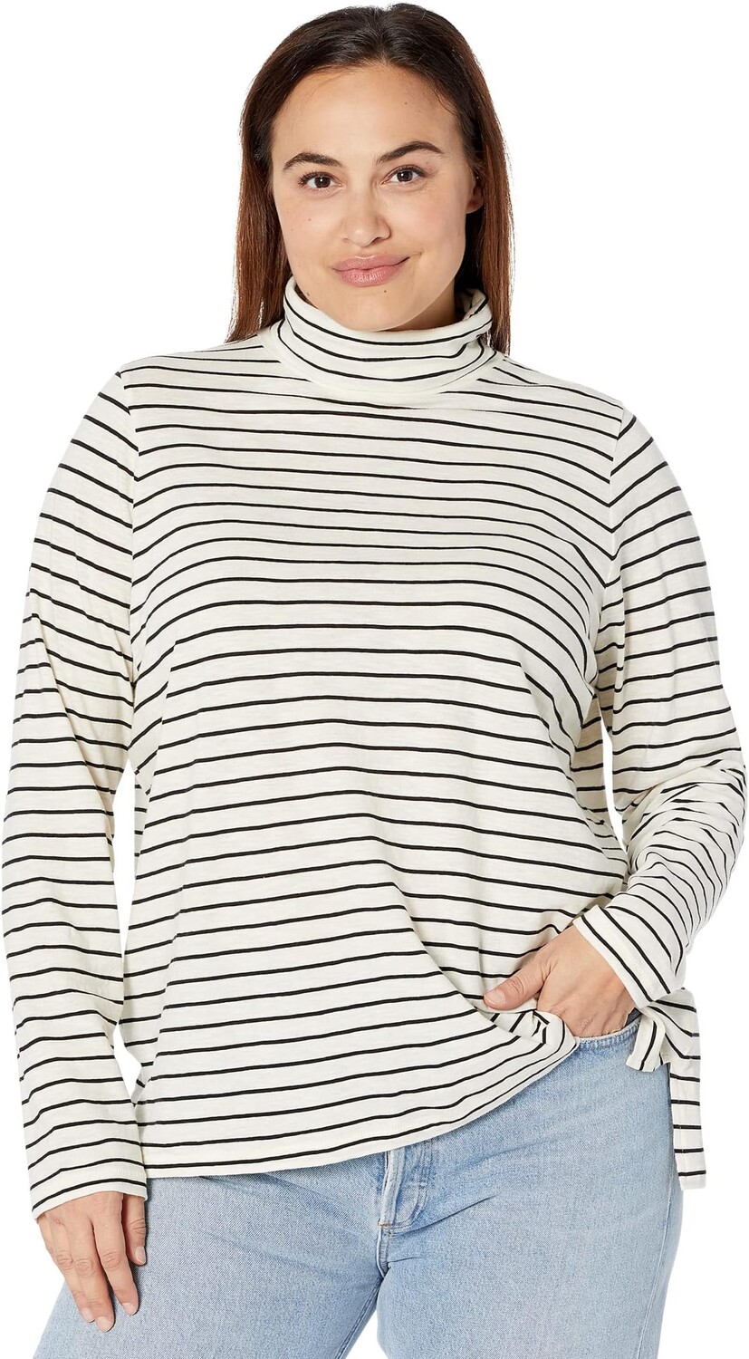 

Хлопковая водолазка Plus Whisper Madewell, цвет Antique Cream