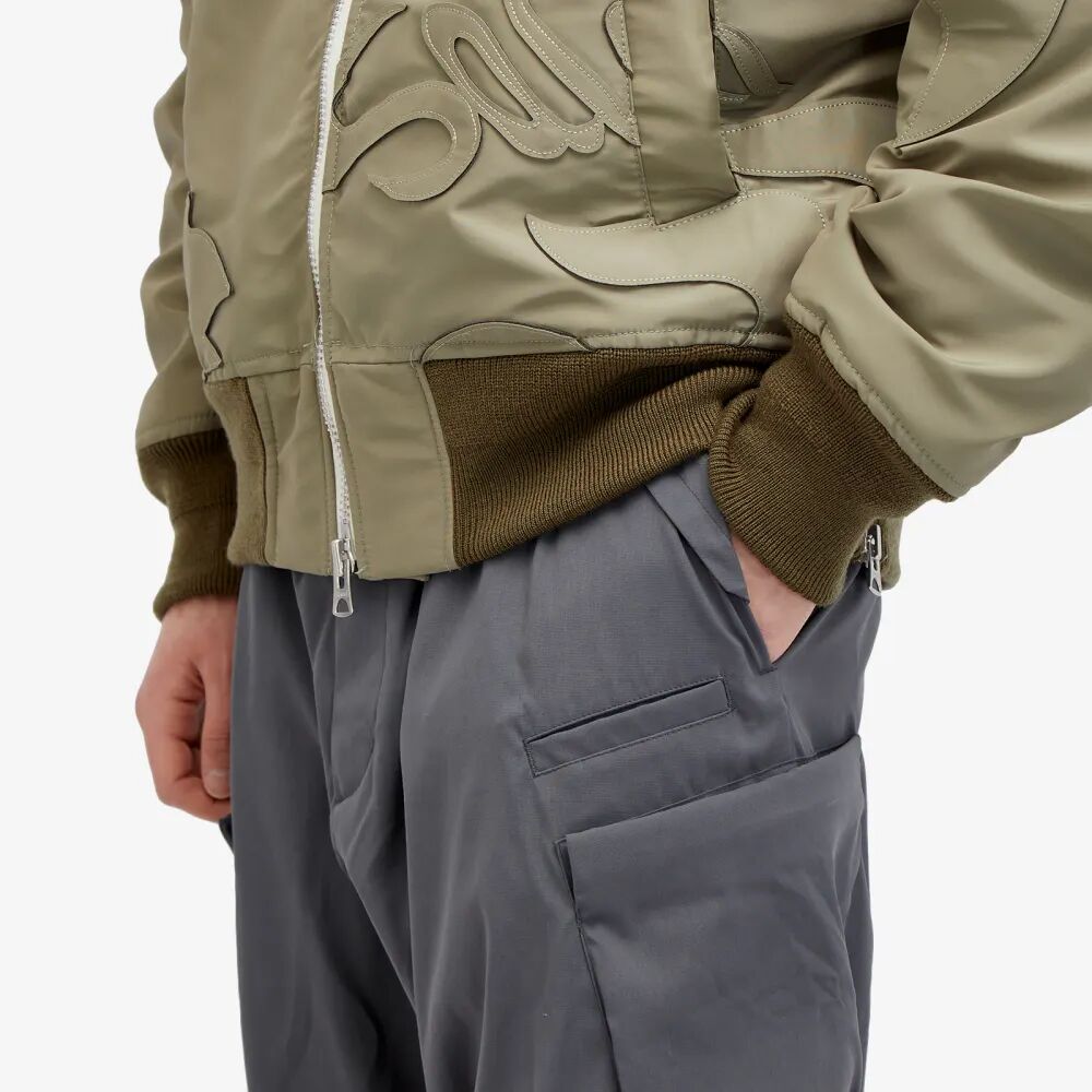 Acronym Нейлоновые эластичные брюки карго, серый
