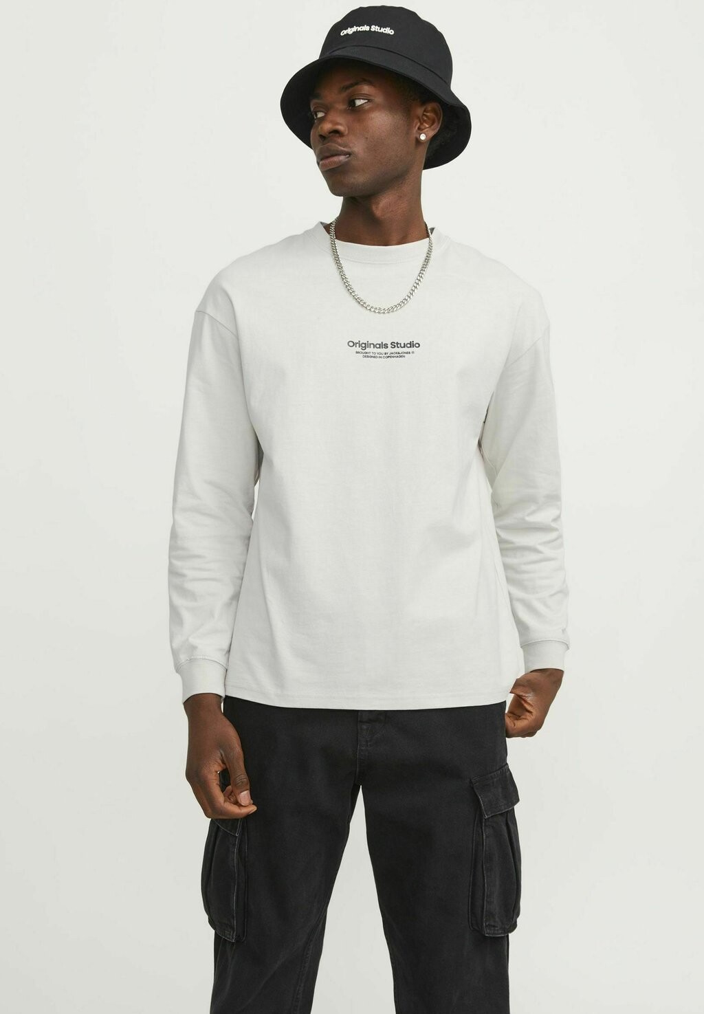 

Футболка с длинными рукавами Crew Neck Jack & Jones, цвет moonbeam