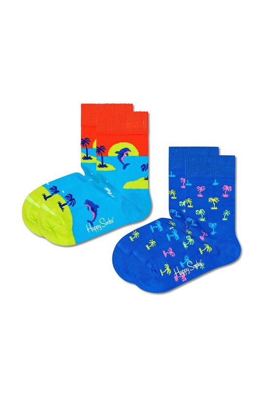 Детские носки Kids Sunset, 2 шт. Happy Socks, синий happy socks happy socks набор носков happy socks happy 2 пары