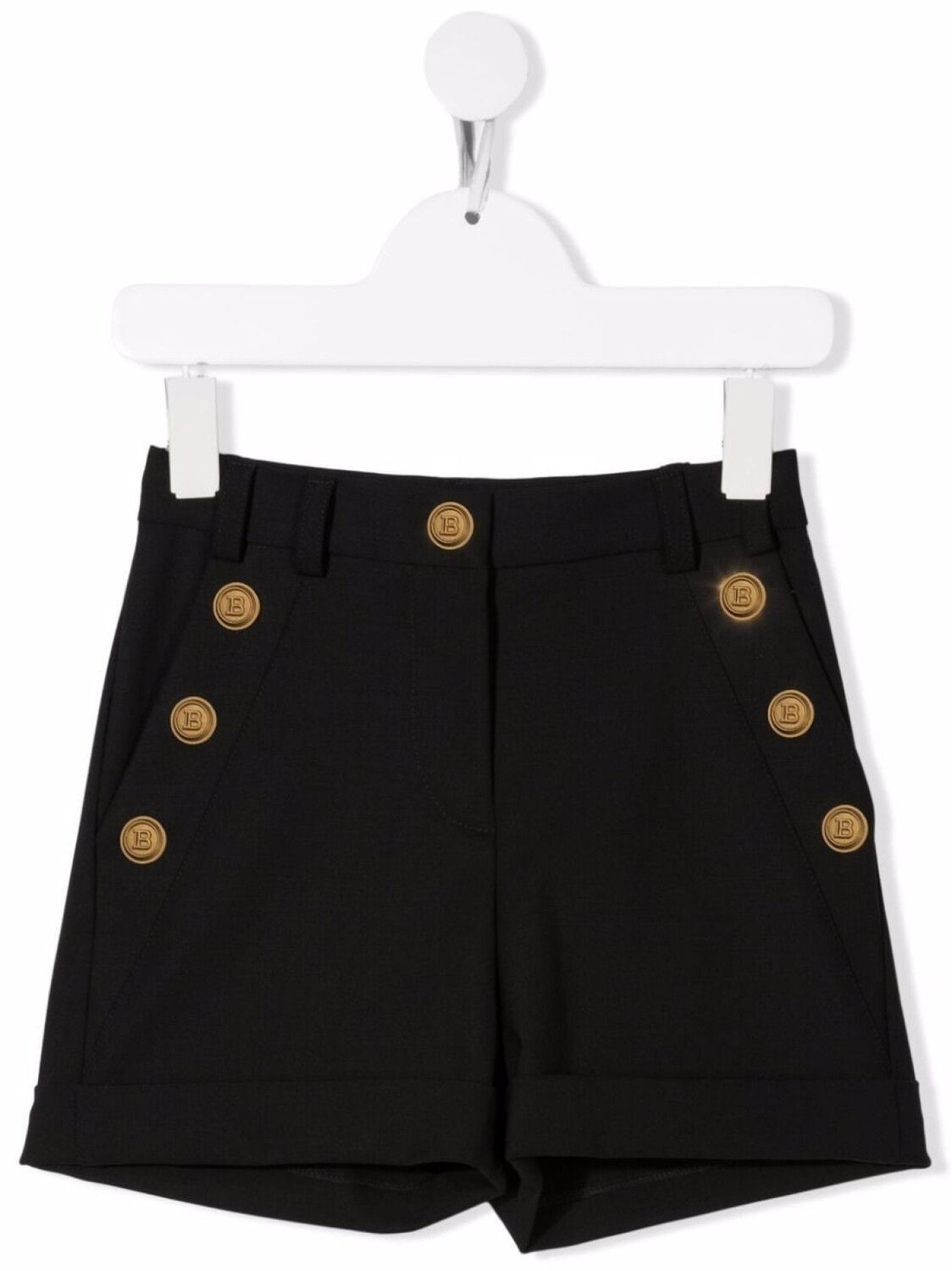 

Balmain Kids шорты с декоративными пуговицами, черный
