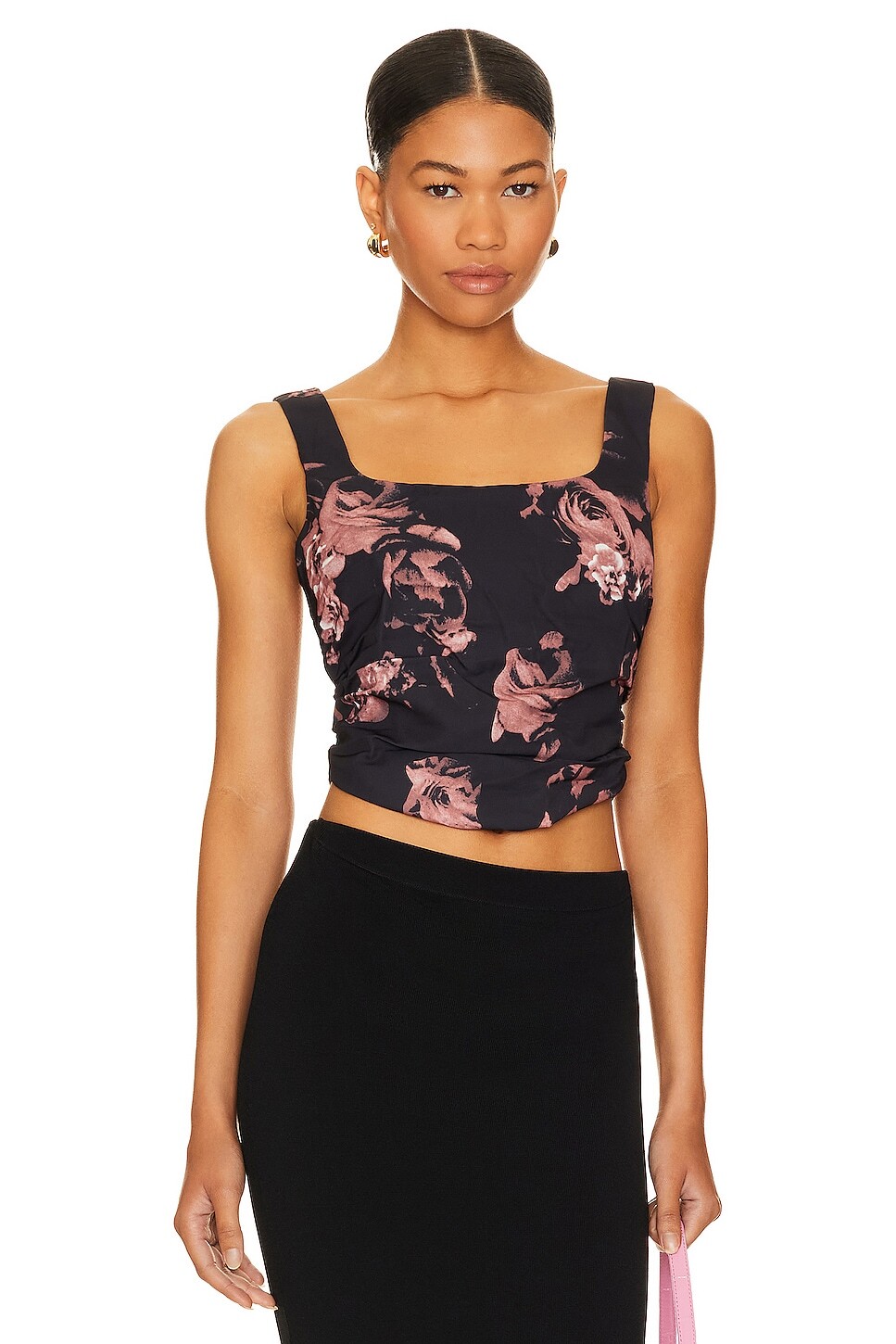 

Топ MORE TO COME Simon, цвет Black Floral