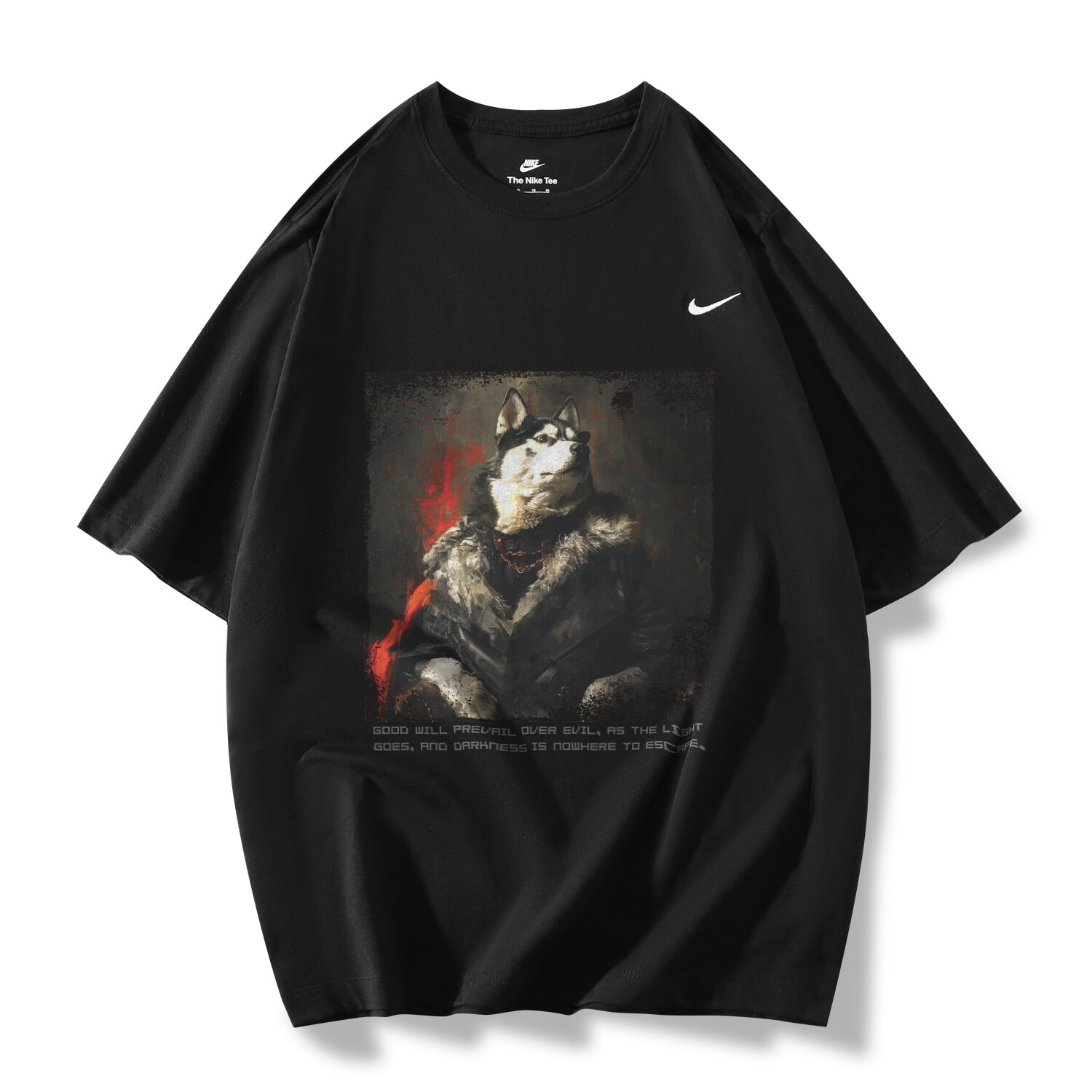 

Футболка унисекс черная Nike, черный