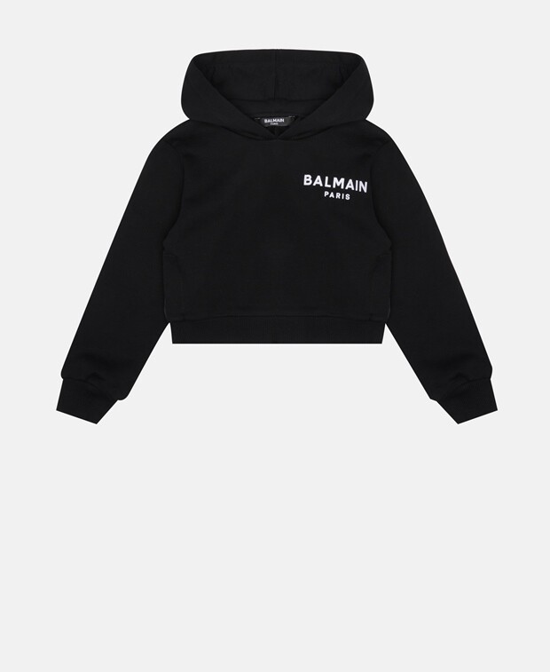 

Худи с капюшоном Balmain, черный