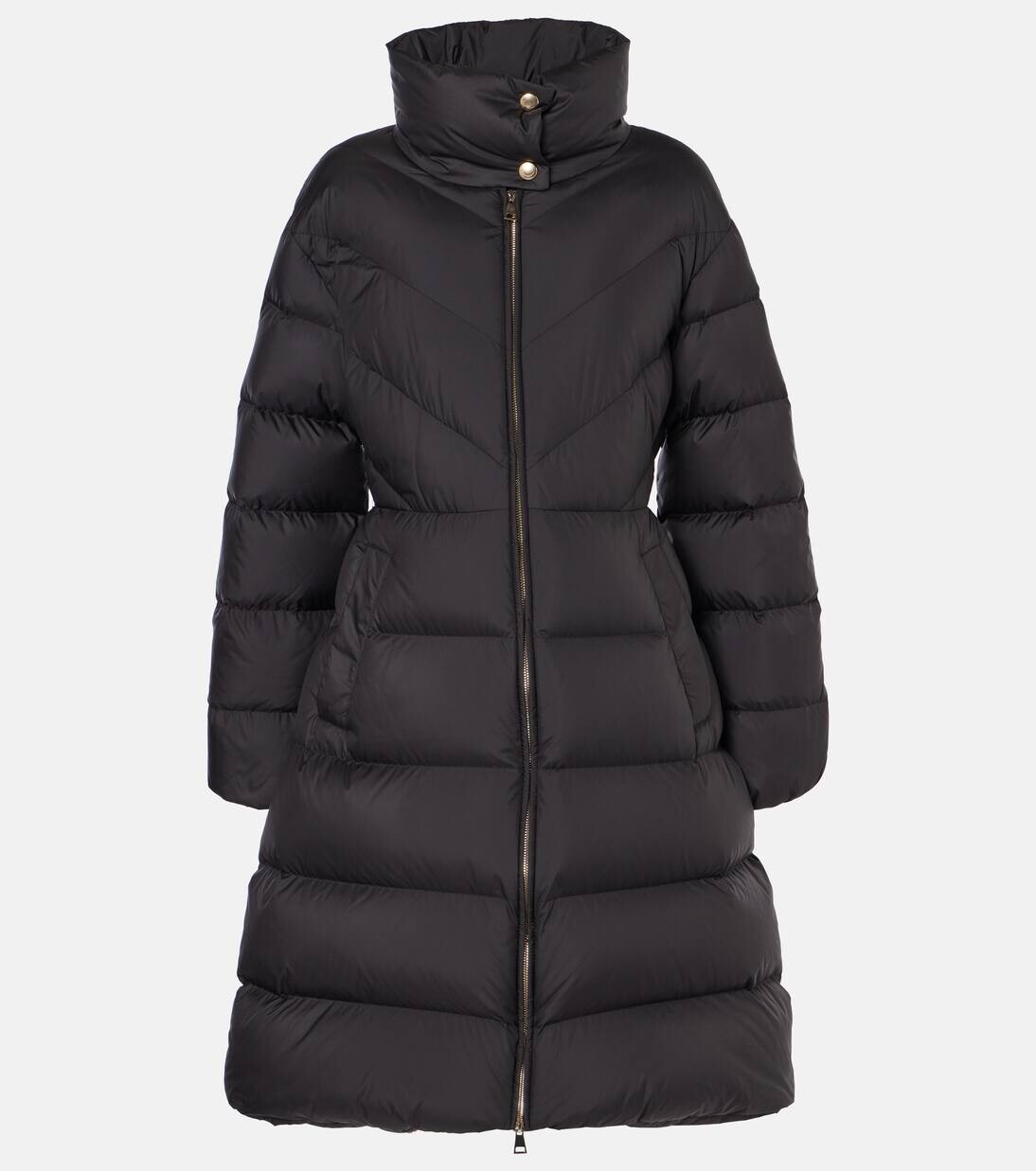 

Стеганое пуховое пальто Brou Moncler, черный