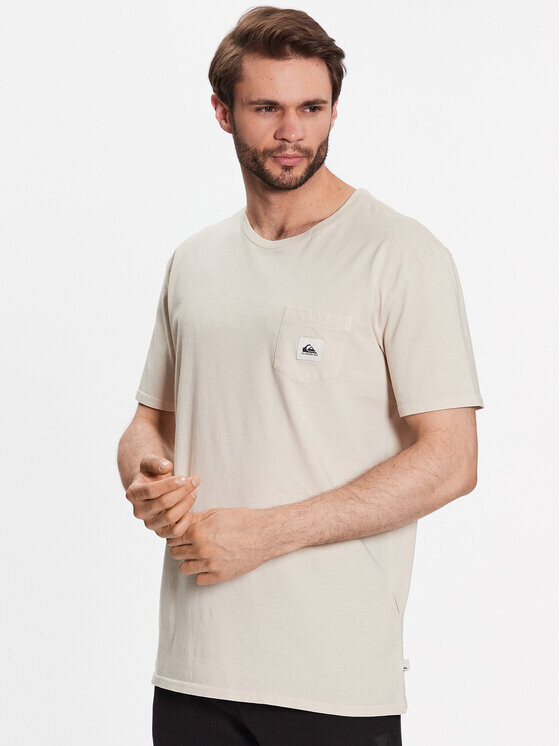 

Футболка стандартного кроя Quiksilver, бежевый