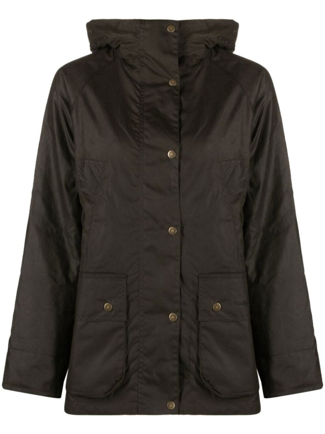

Barbour куртка на пуговицах с капюшоном, зеленый