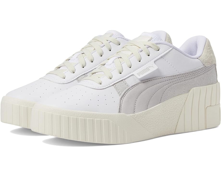 

Кроссовки PUMA Cali Wedge Thrifted, цвет PUMA White/Feather Gray/Frosted Ivory