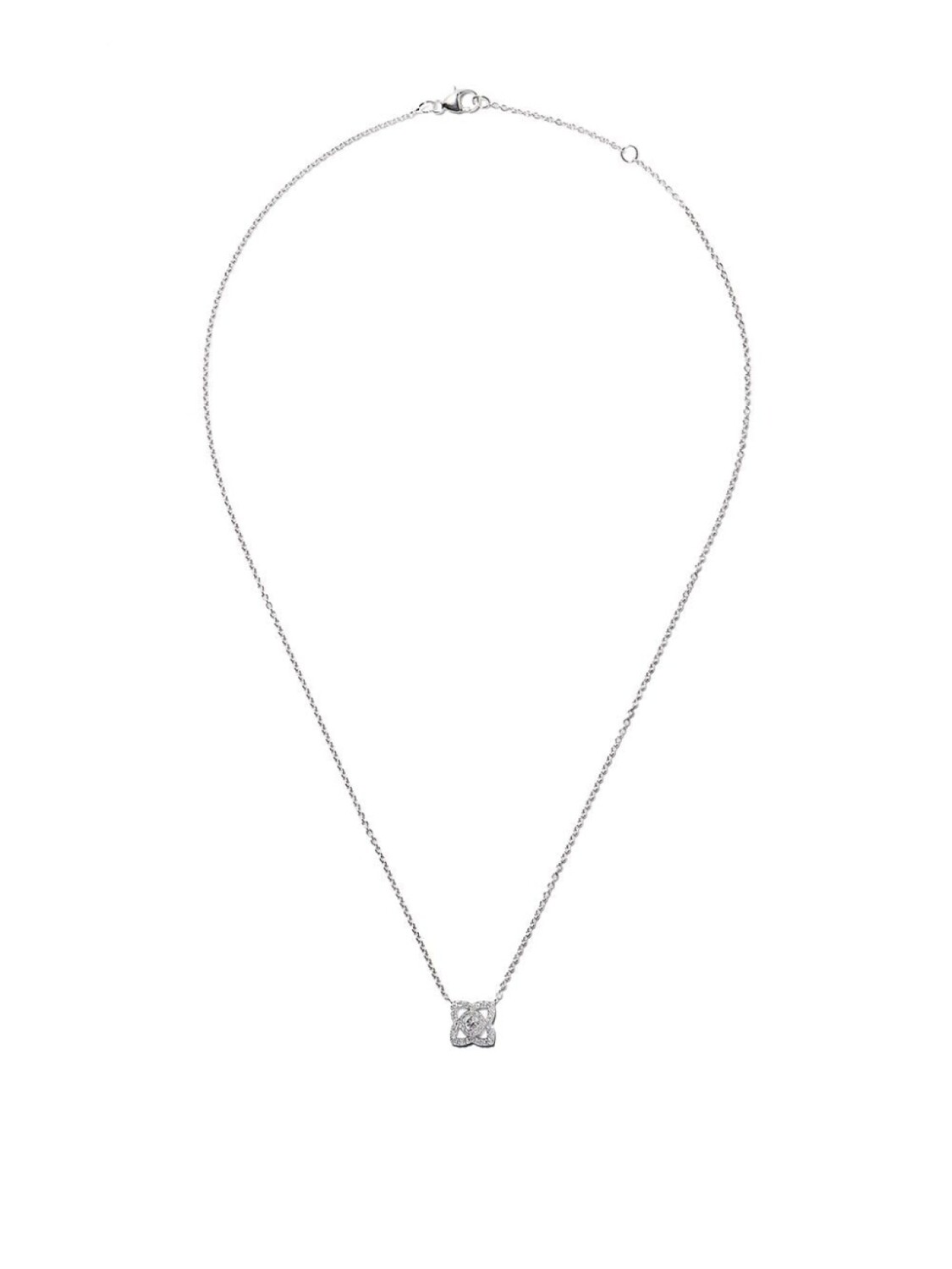 

Ожерелье с подвеской Enchanted Lotus из 18-каратного белого золота с бриллиантами De Beers Jewellers, серебряный