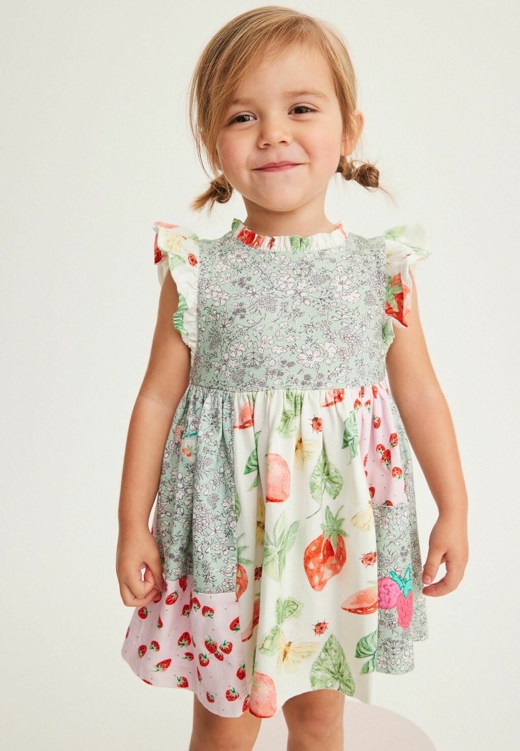 Платье из джерси SHORT SLEEVE TIERED JERSEY DRESS Next, цвет green