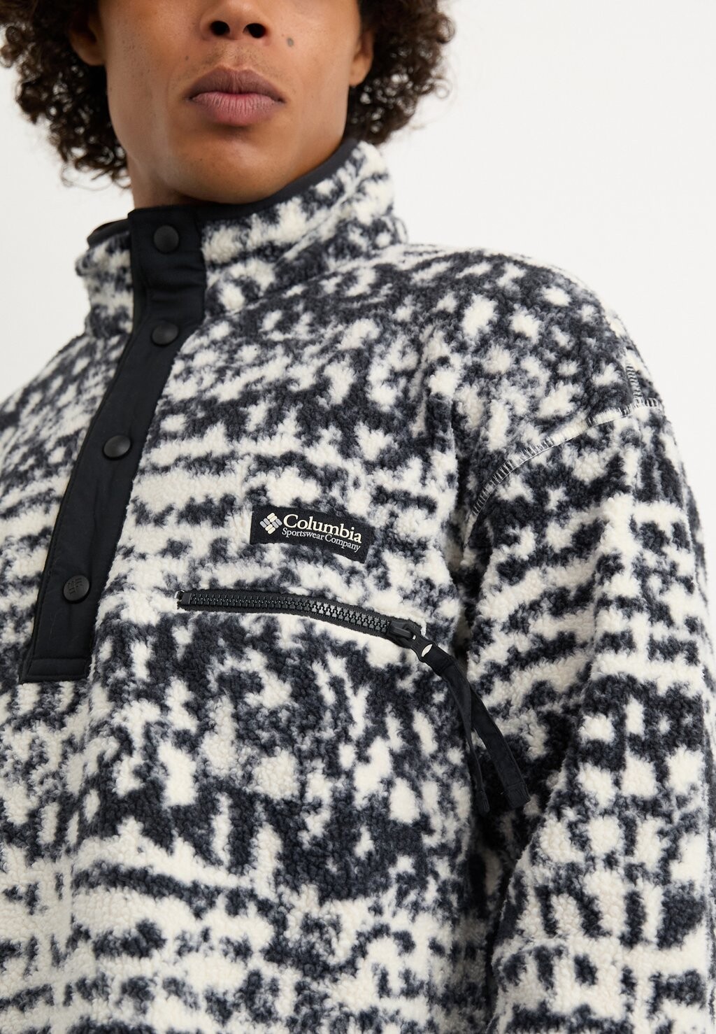 

Флисовый свитер HELVETIA™ II PRINTED HALF SNAP Columbia, черный