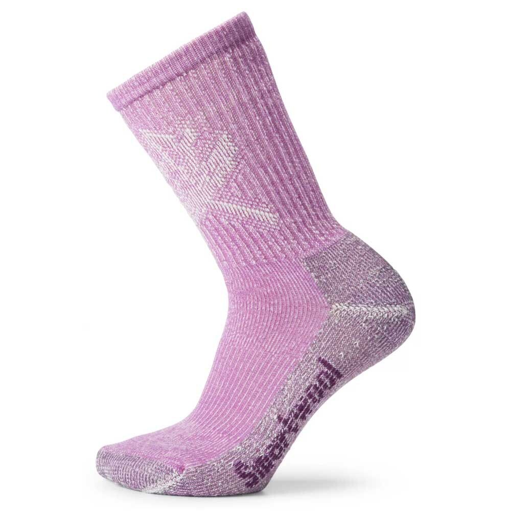 

Носки Smartwool Hike Classic Edition Light Cushion Leaf Pattern Crew, фиолетовый