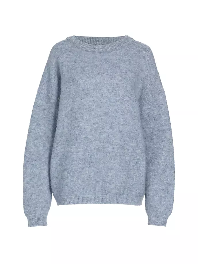 цена Эффектный свитер из мохера Acne Studios, цвет denim blue