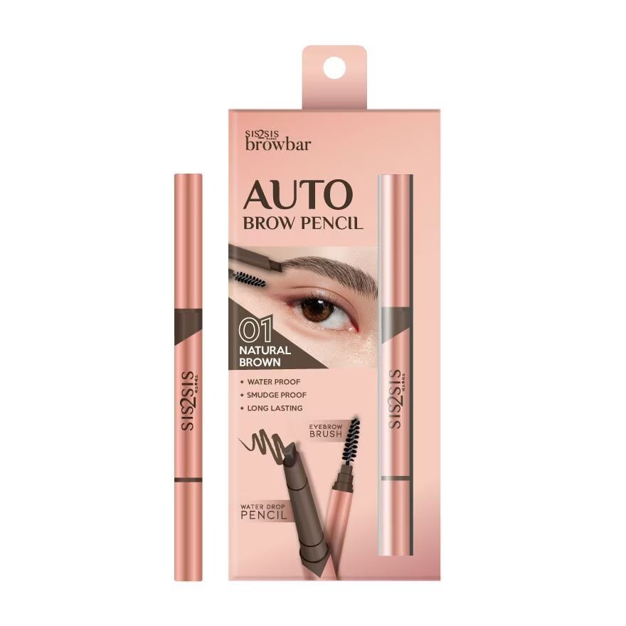 

Sis2Sis Browbar Auto Карандаш для бровей 0,28г. 01 Natural Brown, Natural Brown