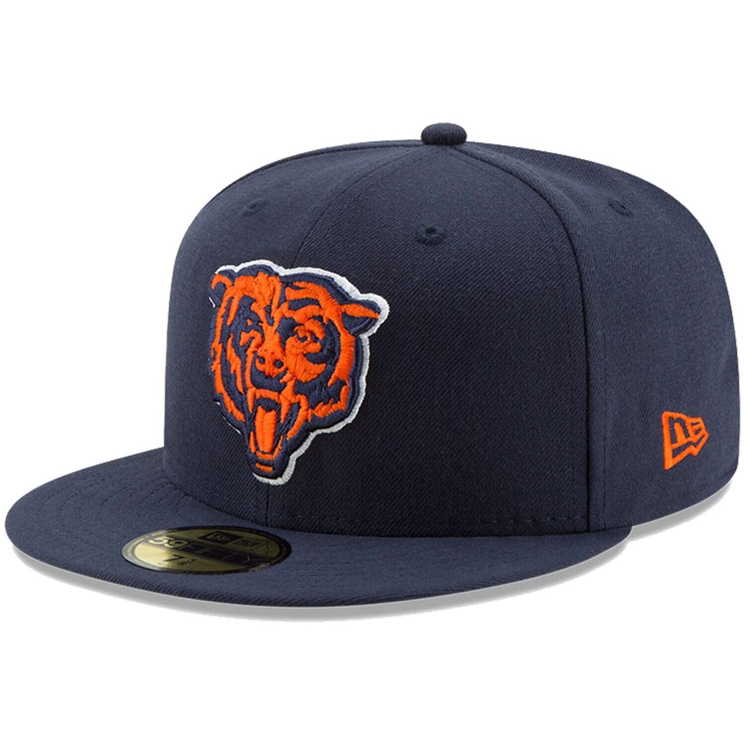 

Мужская приталенная шляпа New Era Navy Chicago Bears Team Basic 59FIFTY