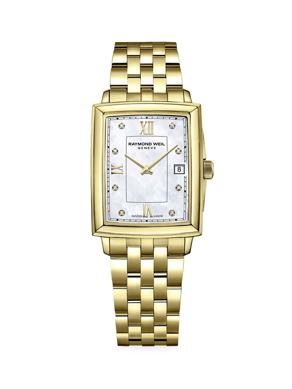 

Часы Toccata Gold с браслетом из нержавеющей стали и бриллиантов Raymond Weil, золотой
