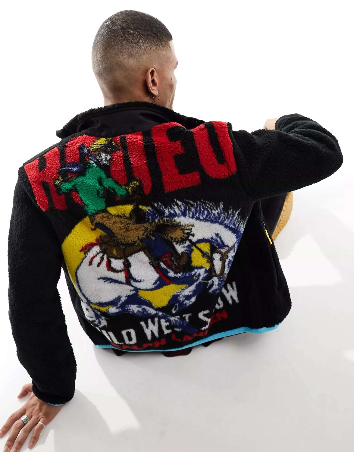 

Черная куртка борг с принтом родео Polo Ralph Lauren
