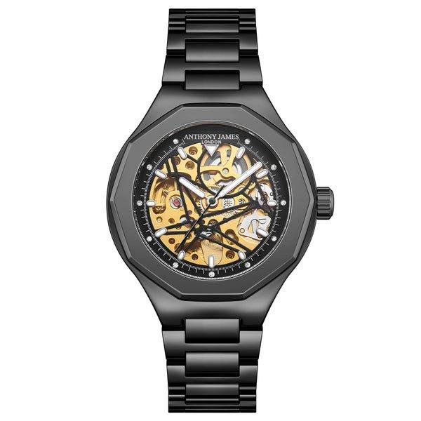 Спортивные часы-скелетон Anthony James ограниченной серии ручной сборки, черный queen innuendo 180g limited edition black vinyl