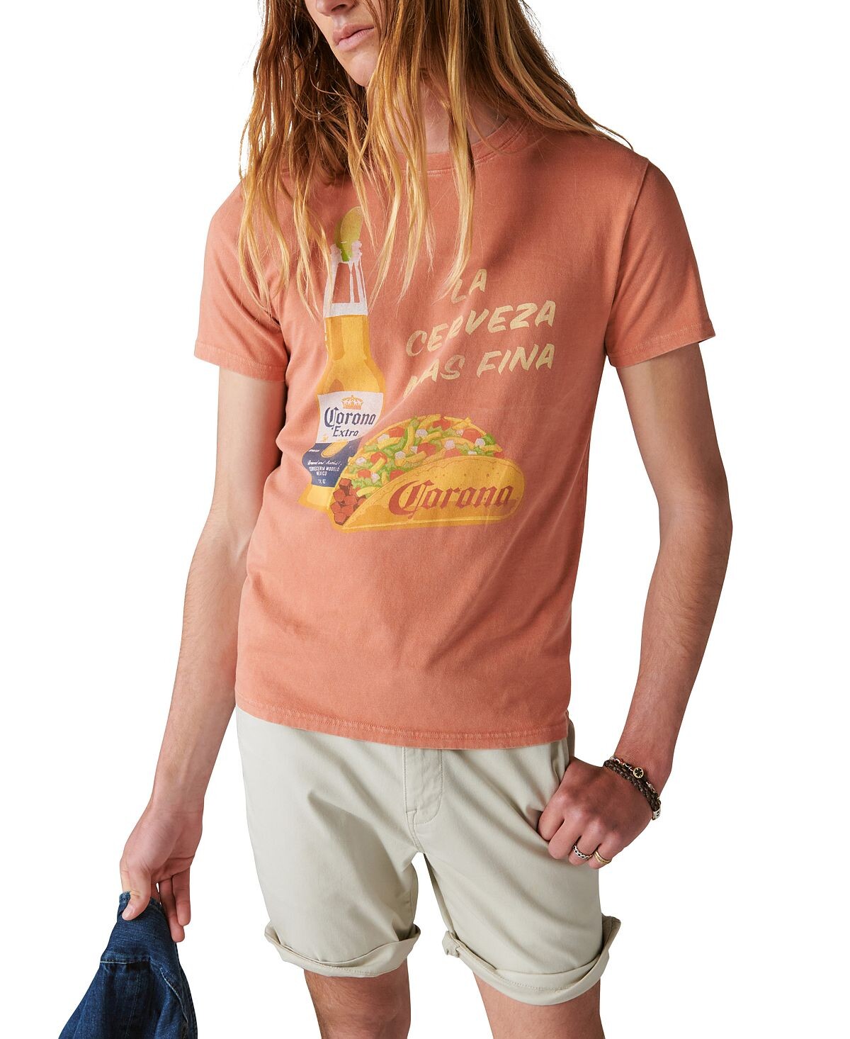 

Мужская футболка Corona Taco с коротким рукавом Lucky Brand