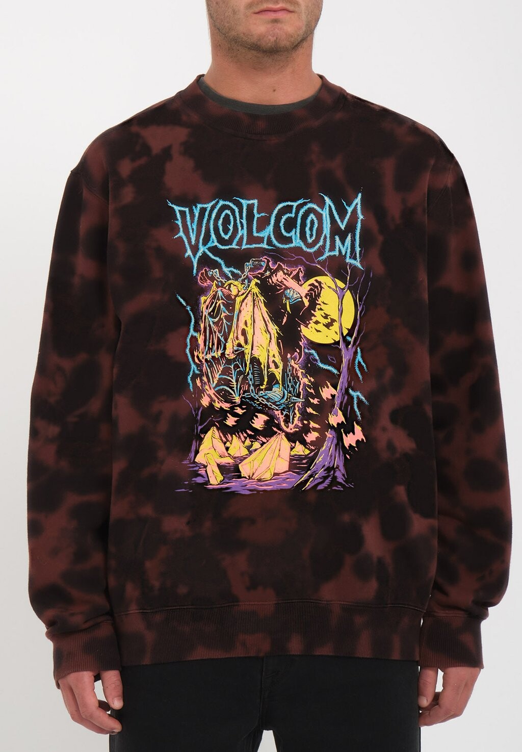 

Толстовка Featured Artist Max Sherman Volcom, цвет bitter chocolate