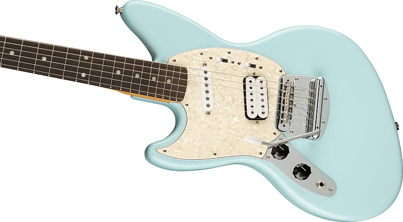мешок для cменной обуви музыка kurt cobain 311189 Электрогитара Fender Kurt Cobain Signature Jag-Stang Left-Handed in Sonic Blue