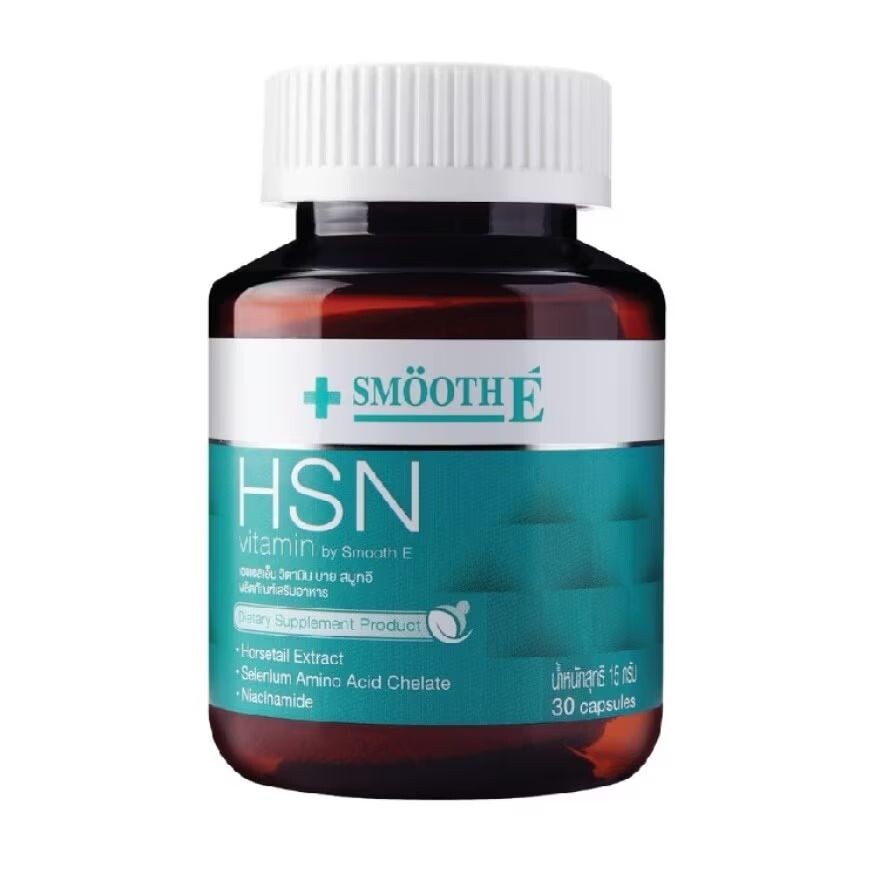 

Smooth E HSN Витамин 30 капсул 3в1 Витамин для волос, кожи и ногтей, white
