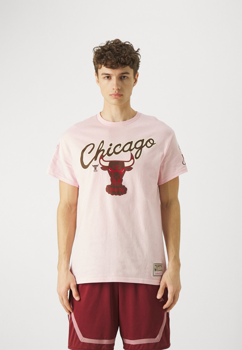 

Team Nba Chicago Bulls Brown Sugar Bacon Tee Mitchell & Ness, розовый
